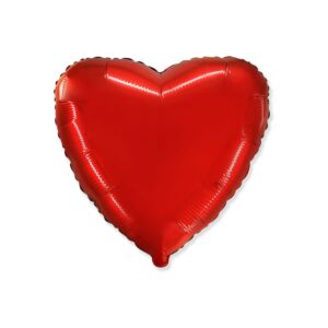 PALLONE MYLAR CUORE ROSSO 18 POL 46 CM