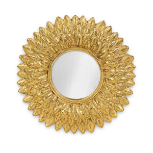 SPECCHIO CON CORNICE IN ORO 215 MM
