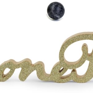 BUONE FESTE GLITTER ORO 600 X 120 MM