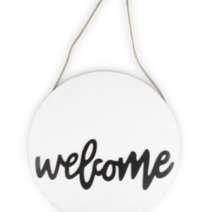 FUORIPORTA SCRITTA WELCOME NERA 30 CM