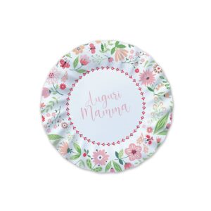 8 PIATTI AUGURI MAMMA 20 CM