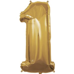 PALLONE MYLAR N 1 ORO 40 POL 101 CM