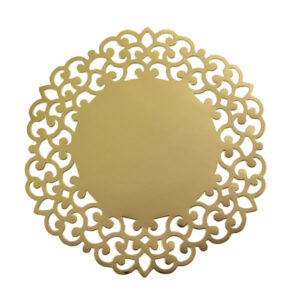 4 SOTTOPIATTI LASER CUT ORO 33 CM
