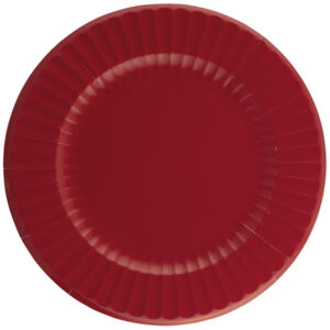 6 SOTTOPIATTI ROUND SHAPE ROSSO RUBINO 33 CM