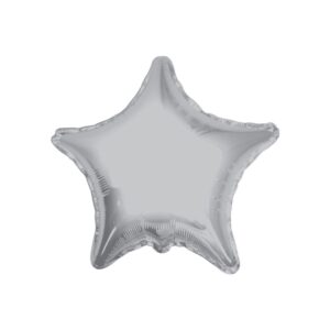PALLONE MYLAR STELLA ARGENTO 18 POL 46 CM