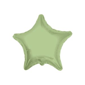 PALLONE MYLAR STELLA VERDE OLIVA 18 POL 46 CM