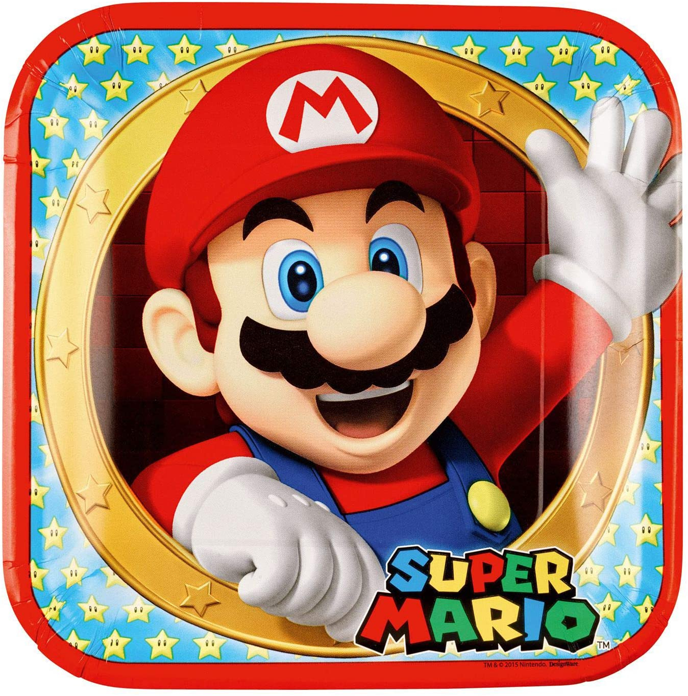 8 Piatti Super Mario Bros 23 cm