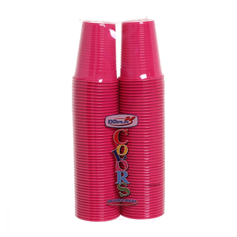 100 Bicchieri Fucsia 200 ml