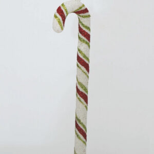 BASTONE GLITTER IRIDE CON STRISCE VERDE ROSSO 17