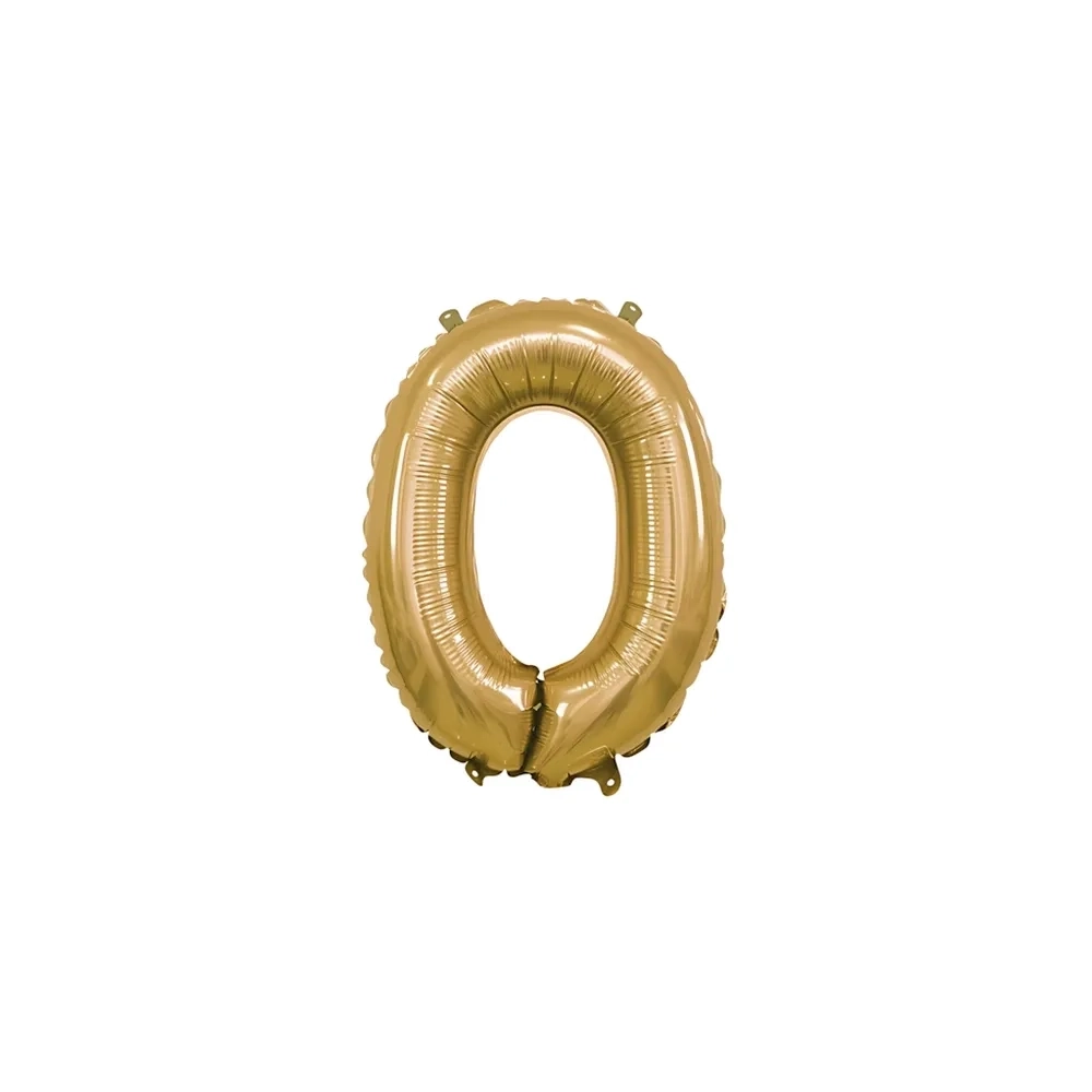 Pallone Mylar Oro Con Valvola N 0 35 CM