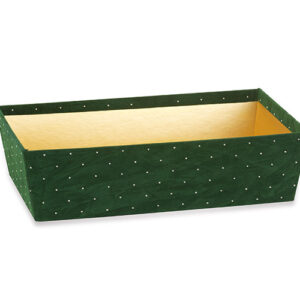 Vassoio Velluto Verde 300 x 180 x 80 mm