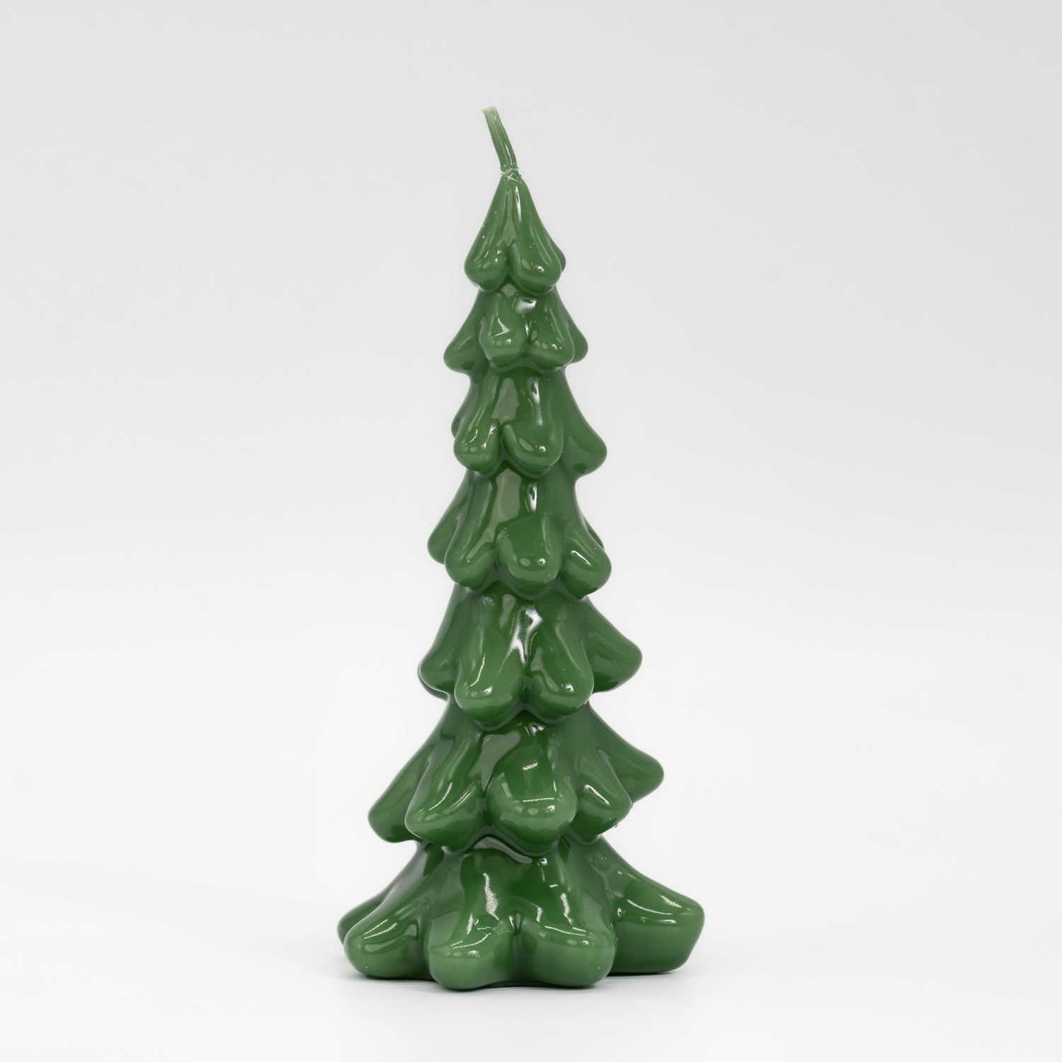 Candela Albero Colata Verde 10 x 21 cm Candela Albero Colata Verde 8 x 16 cm
