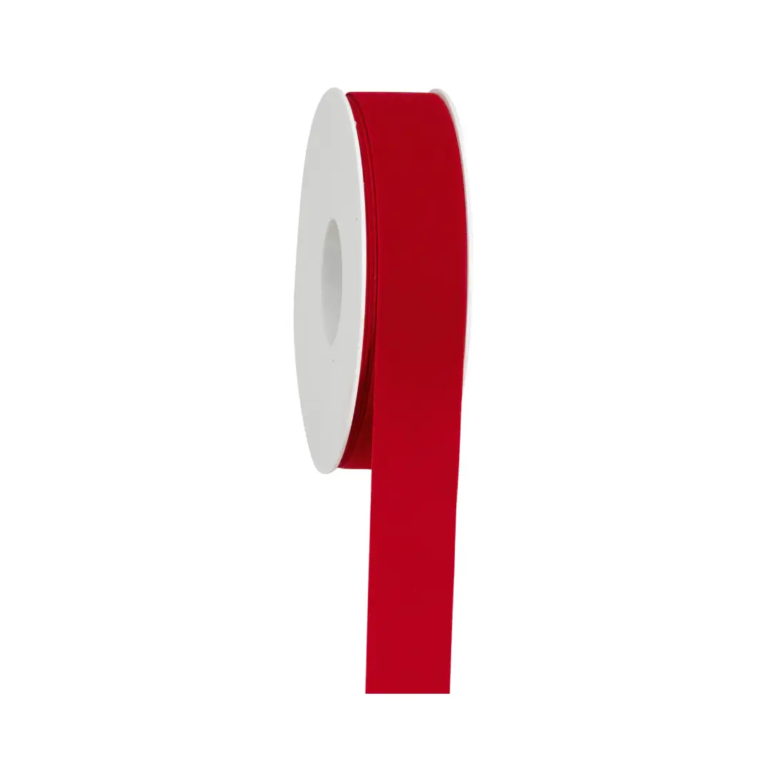 Nastro Velluto Rosso 25 mm x 20 mt