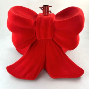 Base Albero Fiocco Flock Rosso 48 x 34 x 44 cm