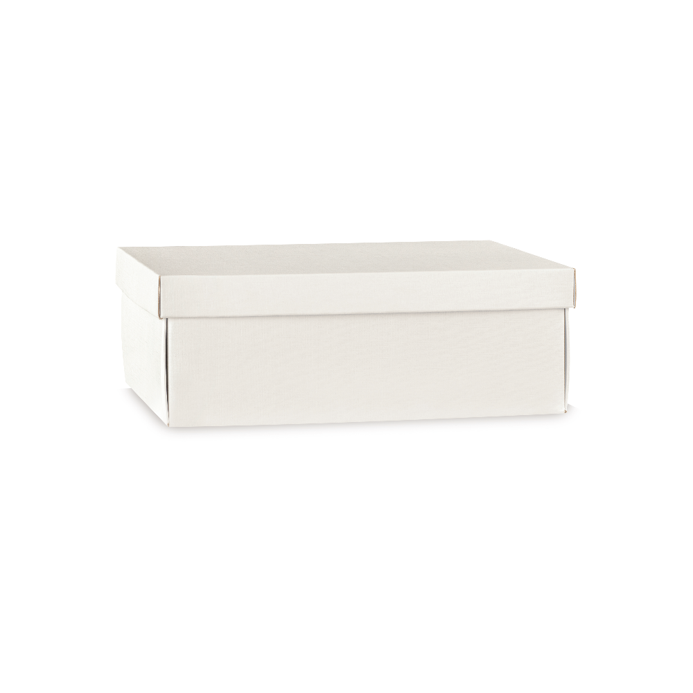 Scatola Fondo e Coperchio Easy Fibra Bianco 455 x 320 x 150 mm
