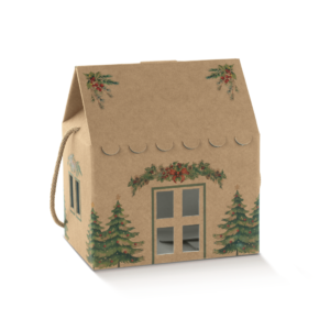Scatola Maison Avana Con Pini Verdi 245 x 245 x 150 mm
