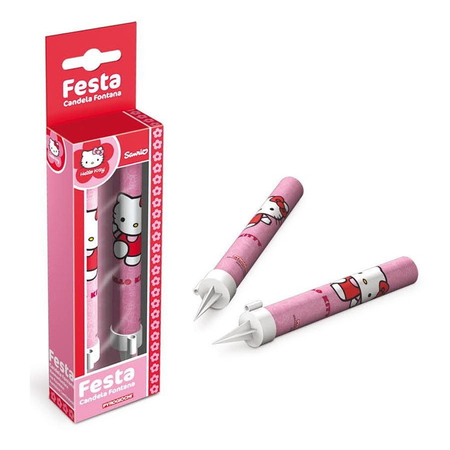 2 Candele a Fontana Hello Kitti