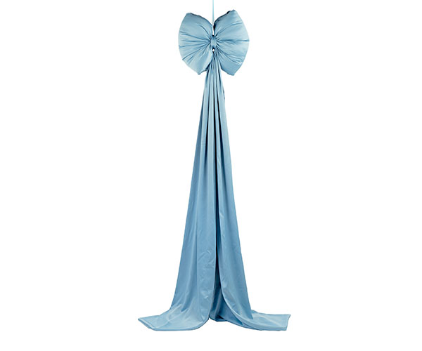 Fiocco Raso Azzurro Polvere da Appendere 410 x 2100 mm