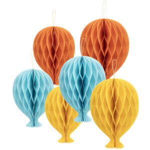 2 Decorazioni Palloncini In Carta 25 - 35 cm