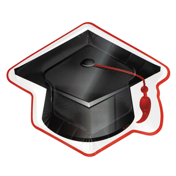8 Piatti Graduation Laurea 28 x 23 cm