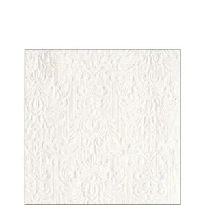 15 Tovaglioli 3v Elegance White 25 x 25 cm