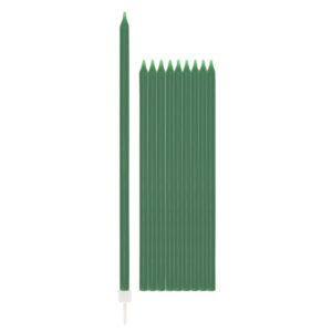 10 Candeline Con Sostegno Verdone 15.5 cm