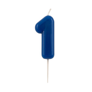Candelina Glossy Blu Con Pick N 1 10.5 cm