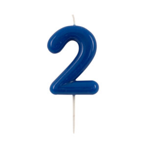 Candelina Glossy Blu Con Pick N 2 10.5 cm