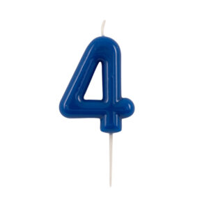 Candelina Glossy Blu Con Pick N 4 10.5 cm