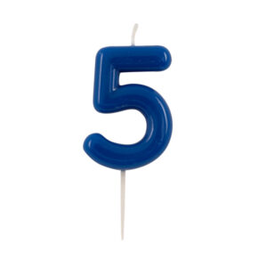 Candelina Glossy Blu Con Pick N 5 10.5 cm