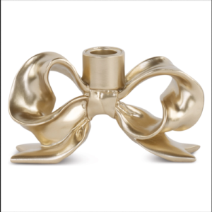 Porta Candela Fiocco Champagne 165 x 90 mm