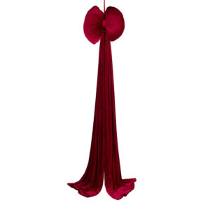 Maxi Fiocco Velluto Bordo' Con Strass 44 x 210 cm