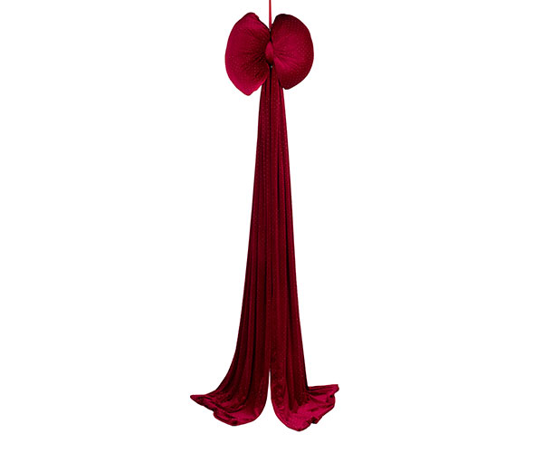 Maxi Fiocco Velluto Bordo' Con Strass 44 x 210 cm