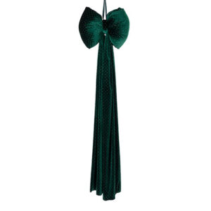 Maxi Fiocco Velluto Verde Con Strass 33 x 130 cm
