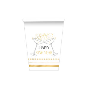 8 Bicchieri Happy New Year Cin Cin 250 cc