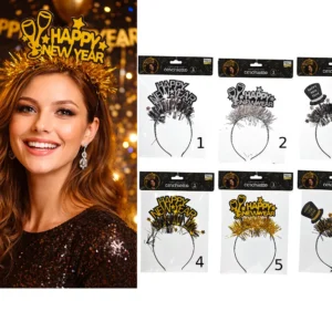 6 Cerchietti Capodanno Assortiti