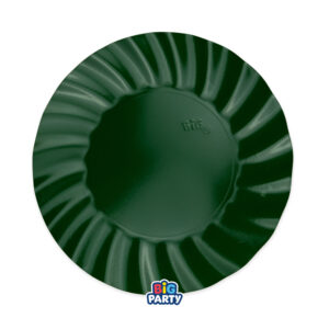 6 Piatti Wavy Verde Foresta 25 cm