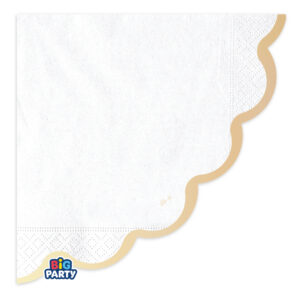16 Tovaglioli Wavy Champagne Satin 33 x 33 cm
