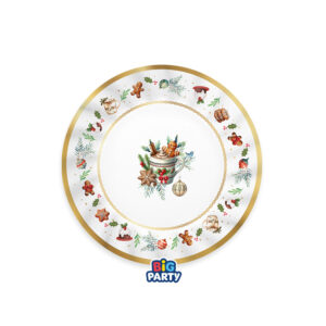 6 Piatti Tartan Gingerbread 20 cm