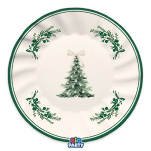 6 Piatti Green Christmas 30 cm