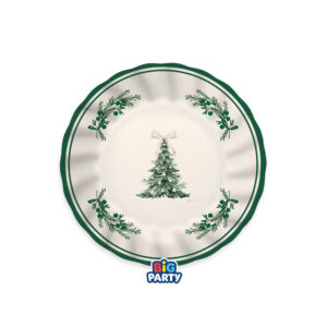 6 Piatti Green Christmas 20 cm