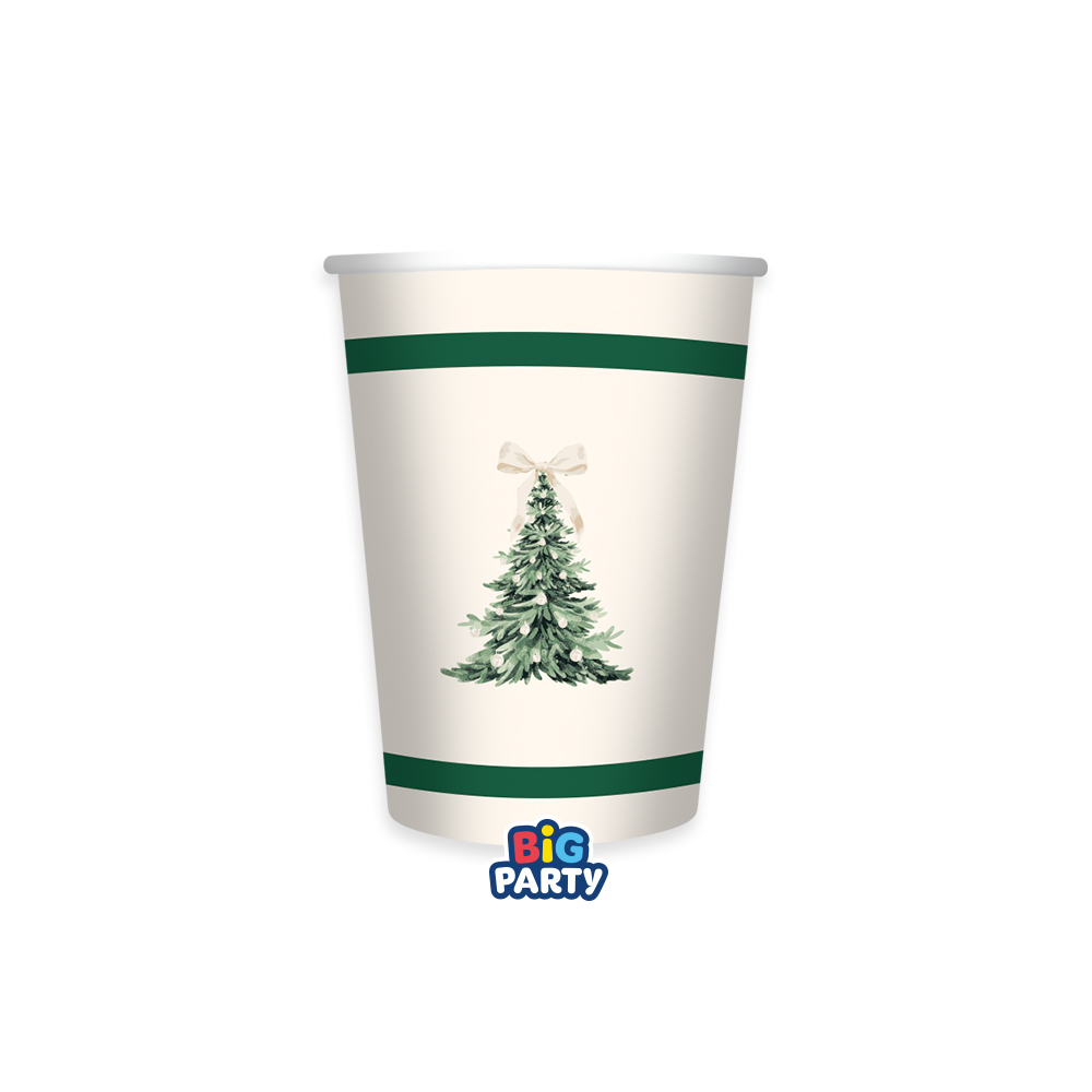 6 Bicchieri Green Christmas 250 cc