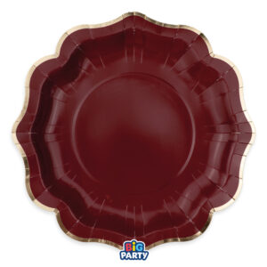 6 Piatti Harmony Bordeaux Gold 25 cm 6 Piatti Harmony Bordeaux Gold 30 cm