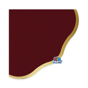 16 Tovaglioli Harmony Bordeaux Gold 33 x 33 cm